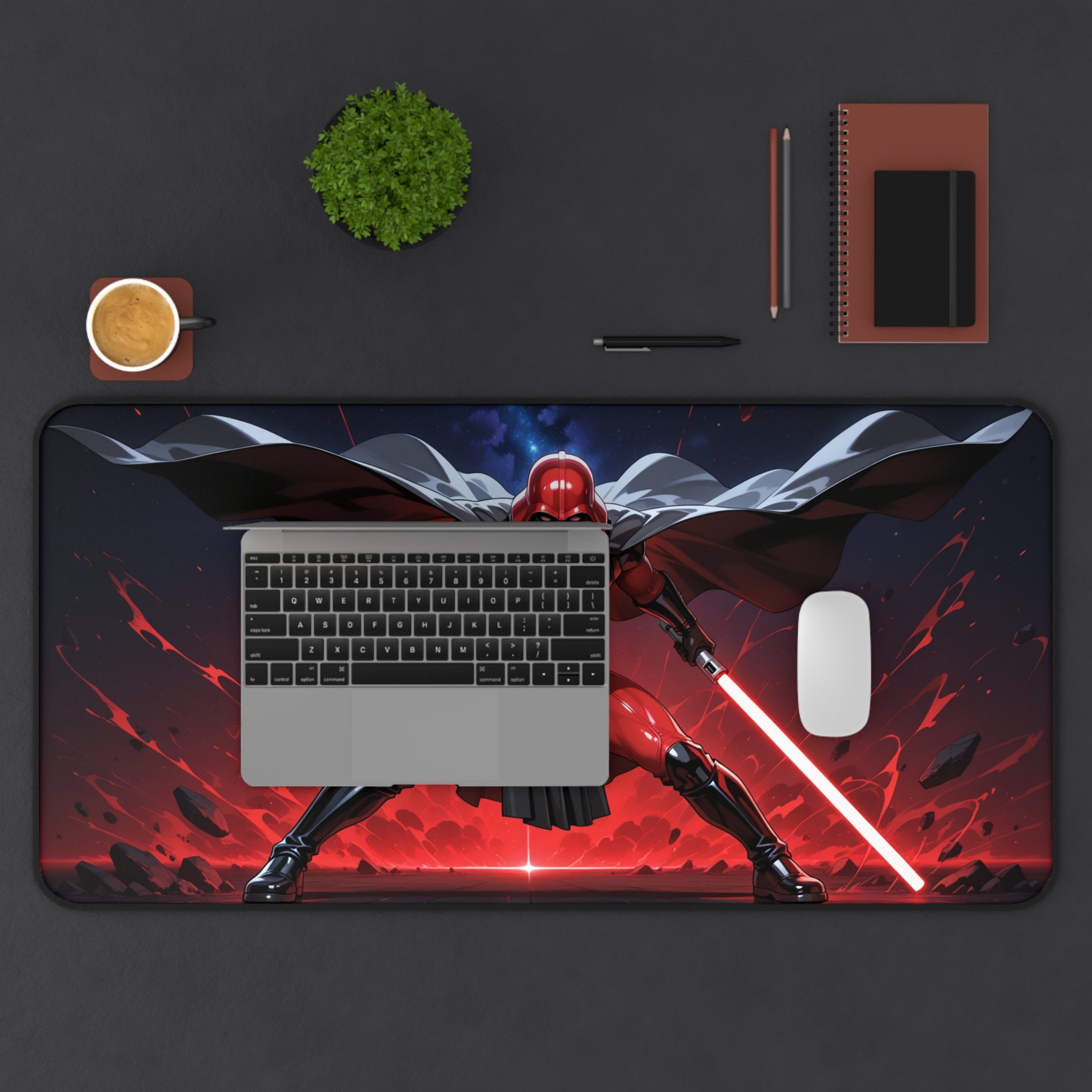 Darth Vader Desk Mat, Star Wars Gaming Mouse Pad with Non-Slip Base