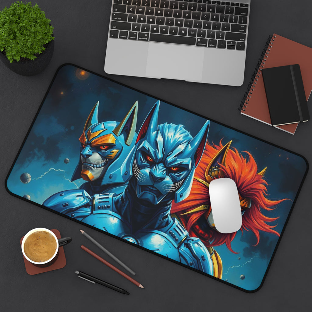Galactic Cats Desk Mat, Premium Mouse Pad