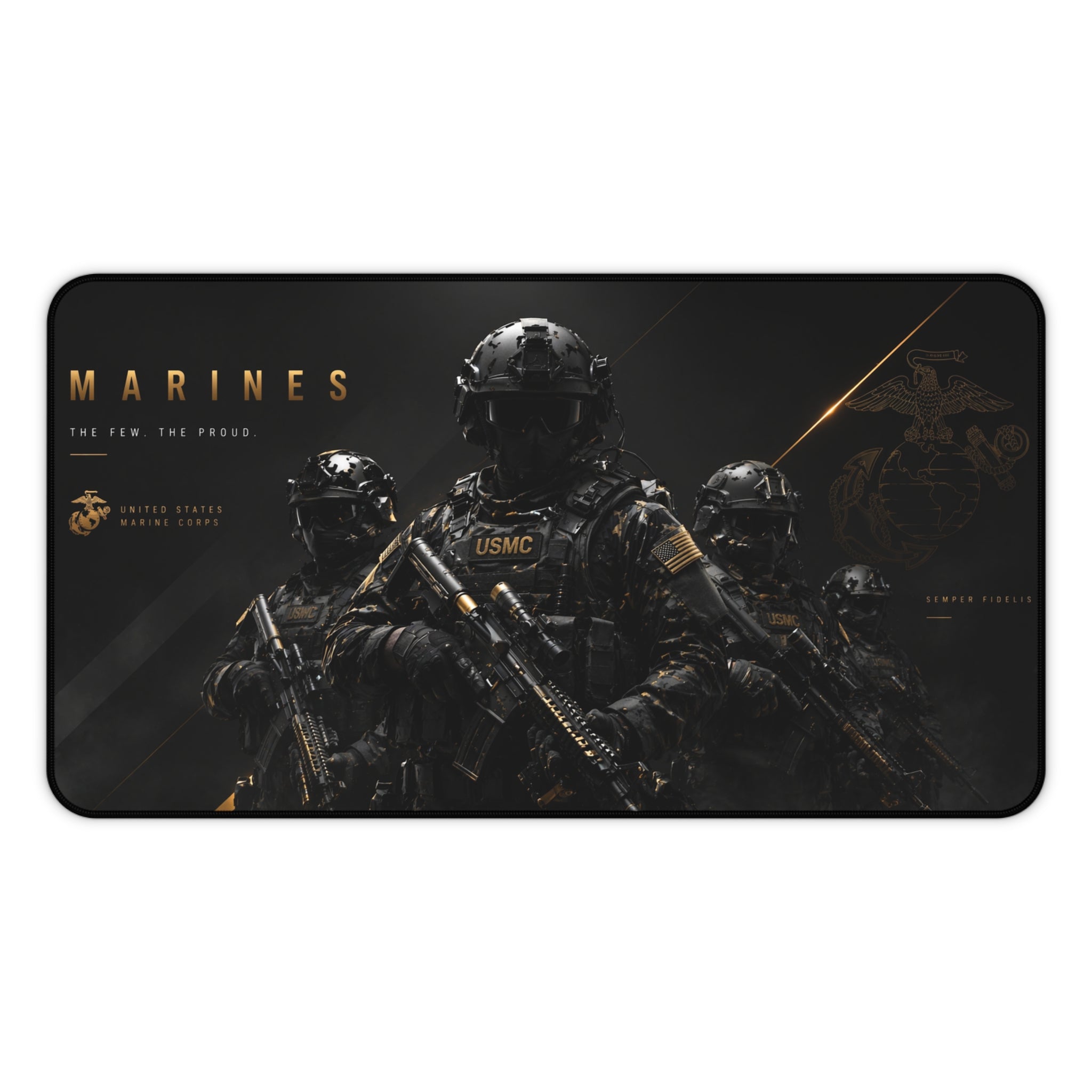 Elite Marine Corps soldiers Mouse Pad — USMC Gaming Desk Mat