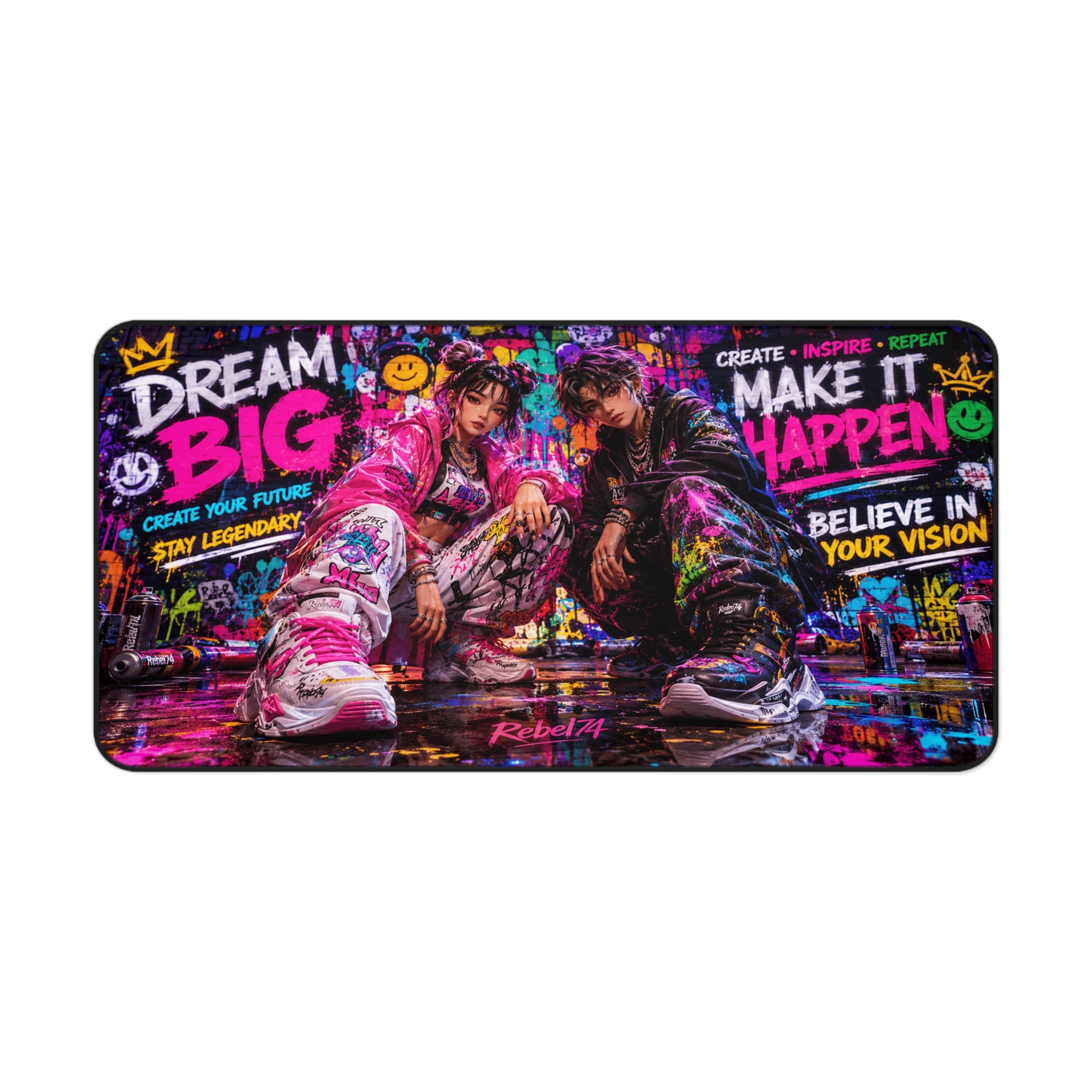 Dream Big Desk Mat — Motivational Urban Mousepad
