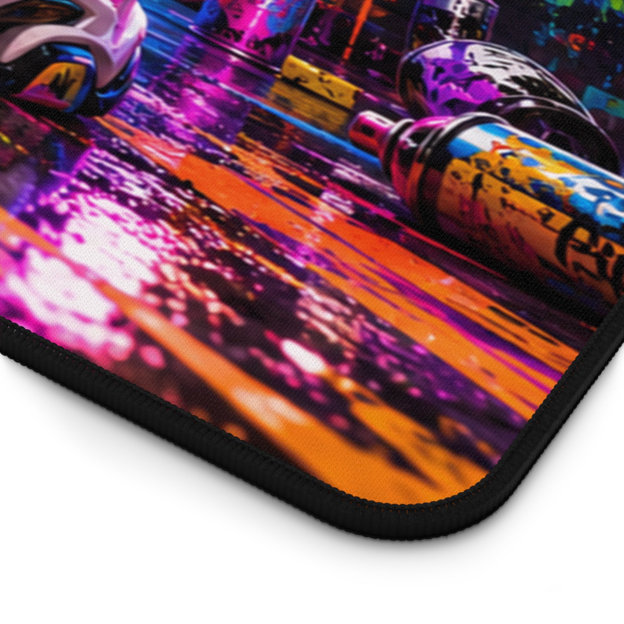 Motivational Urban Graffiti Desk Mat — 'Dream Big' Inspirational Gaming Mouse Pad