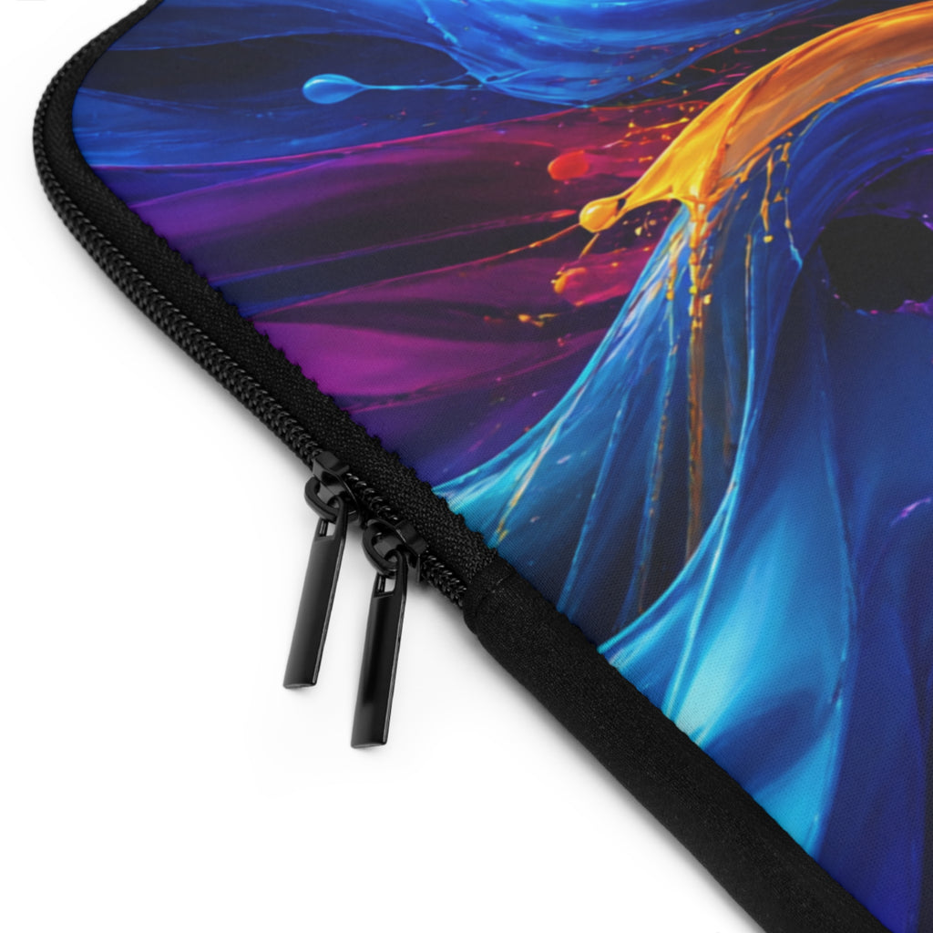 Abstract Color Burst Laptop Sleeve — Vibrant Protective Case for Tablets and Laptops