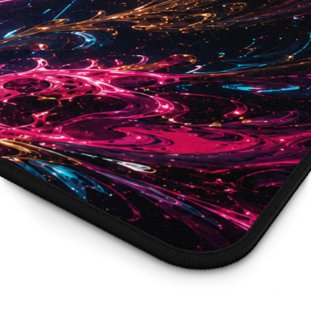 Kaelira Neon Samurai Anime Gaming Desk Mat
