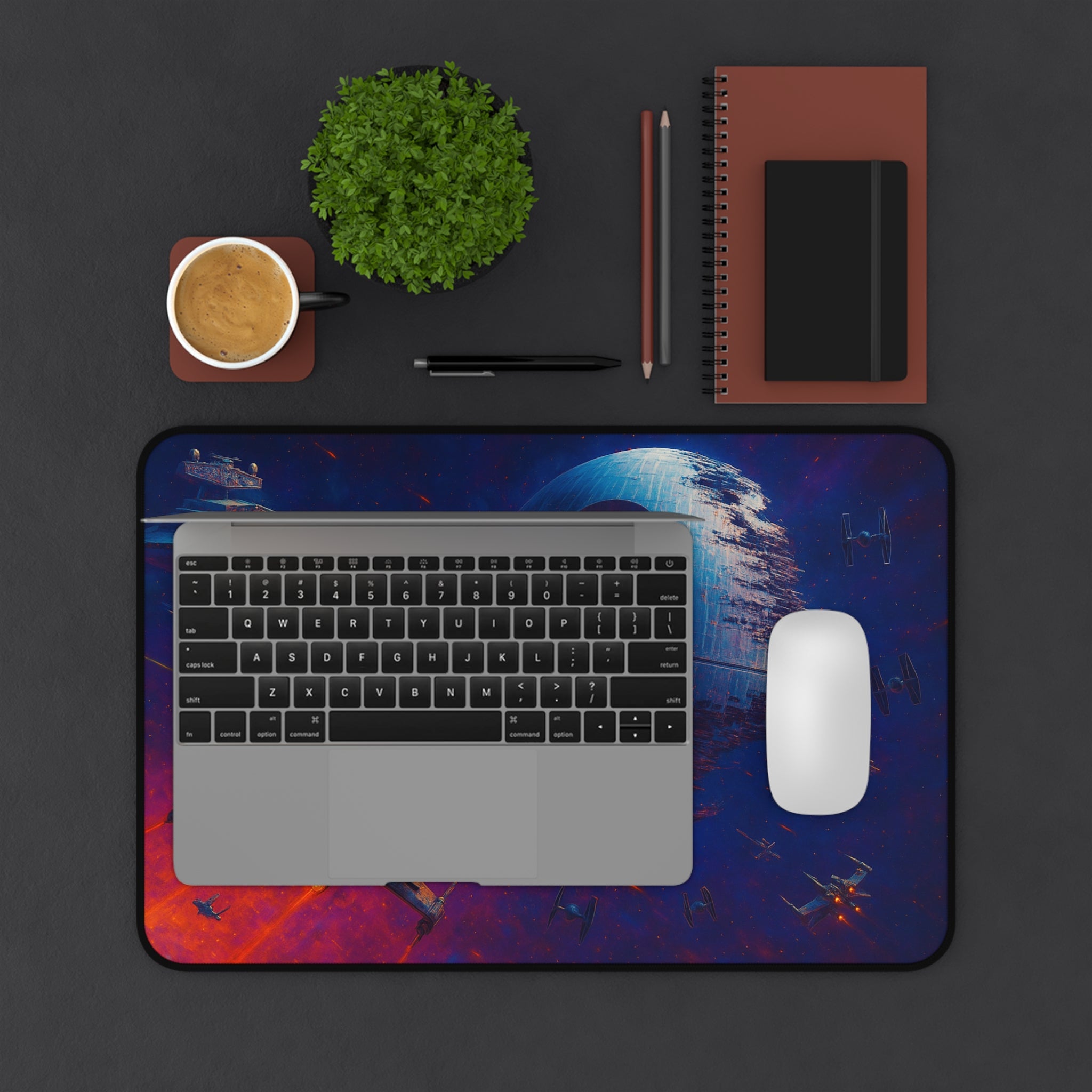 Death Star Desk Mat, Star Wars Gaming Mouse Pad & Keyboard Mat