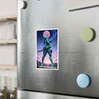 Anime Girl Warrior Vinyl Sticker - Female Swordswoman Kiss-Cut Decal