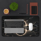 Cosmic Eclipse Mirror Lake Desk Mat & Mouse Pad