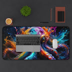 Vibrant Octopus Mouse Pad — Colorful Animal Print Desk Mat