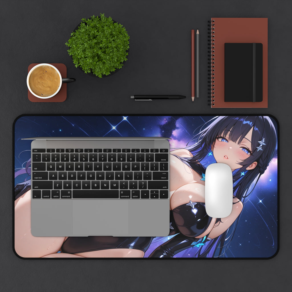 Anime Waifu Desk Mat, Gaming Mouse Pad, Desk Pad Gift for Gamers & Otaku