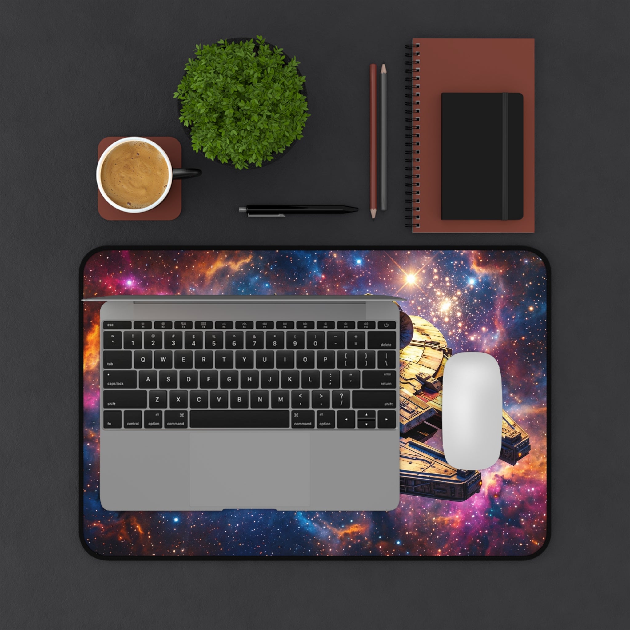Millennium Falcon Desk Mat, Star Wars Mouse Pad with Non-Slip Base