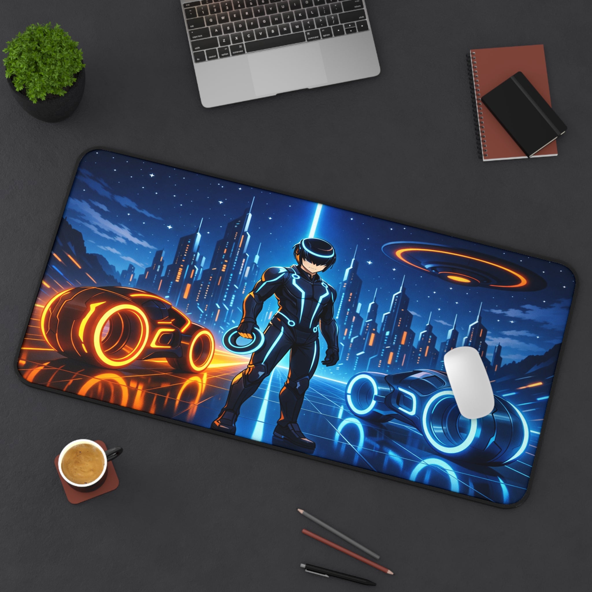 Tron Anime Desk Mat - Tron Gaming Mouse Pad