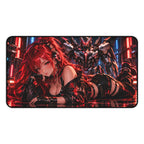Vibrant Anime Waifu Gaming Mouse Pad & Desk Mat