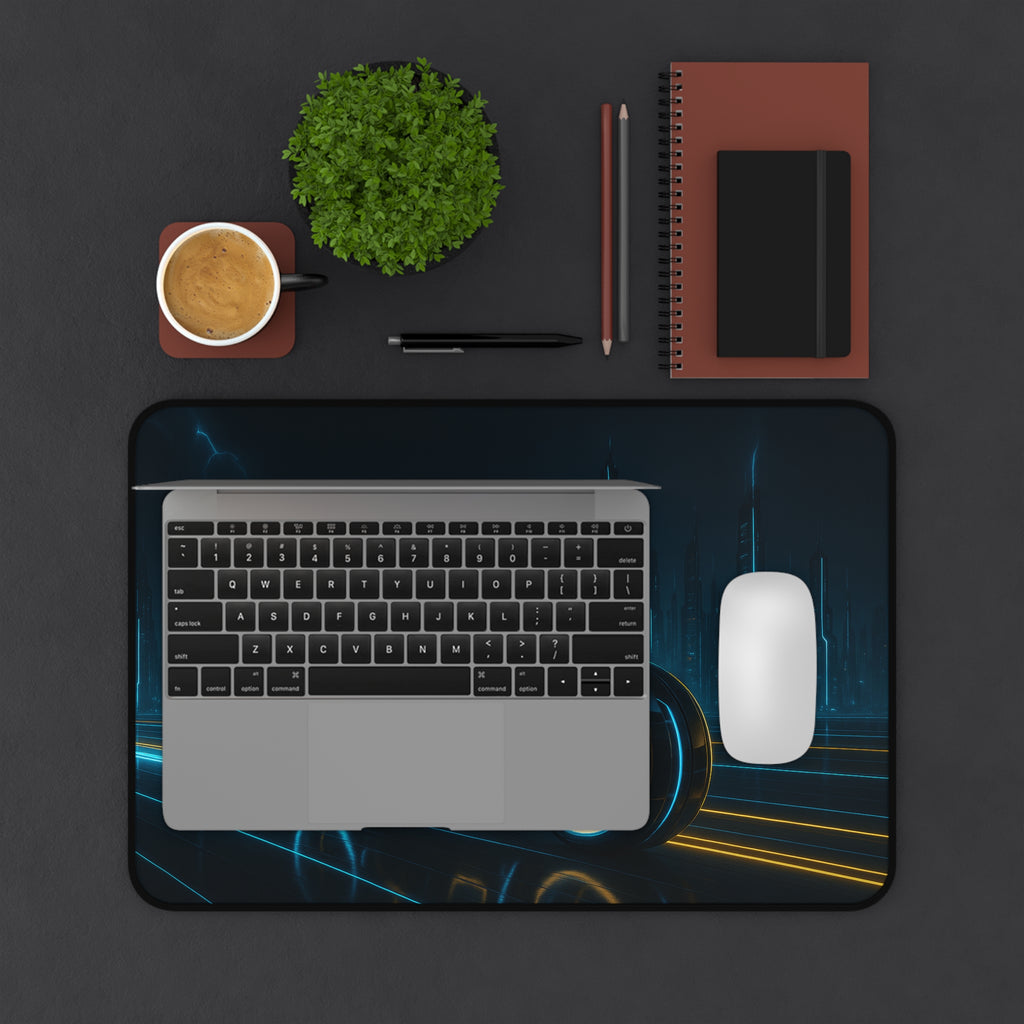 Tron Gaming Desk Pad - Tron Gaming Desk Mat - Tron Gaming Mouse Pad - Tron Legacy Style