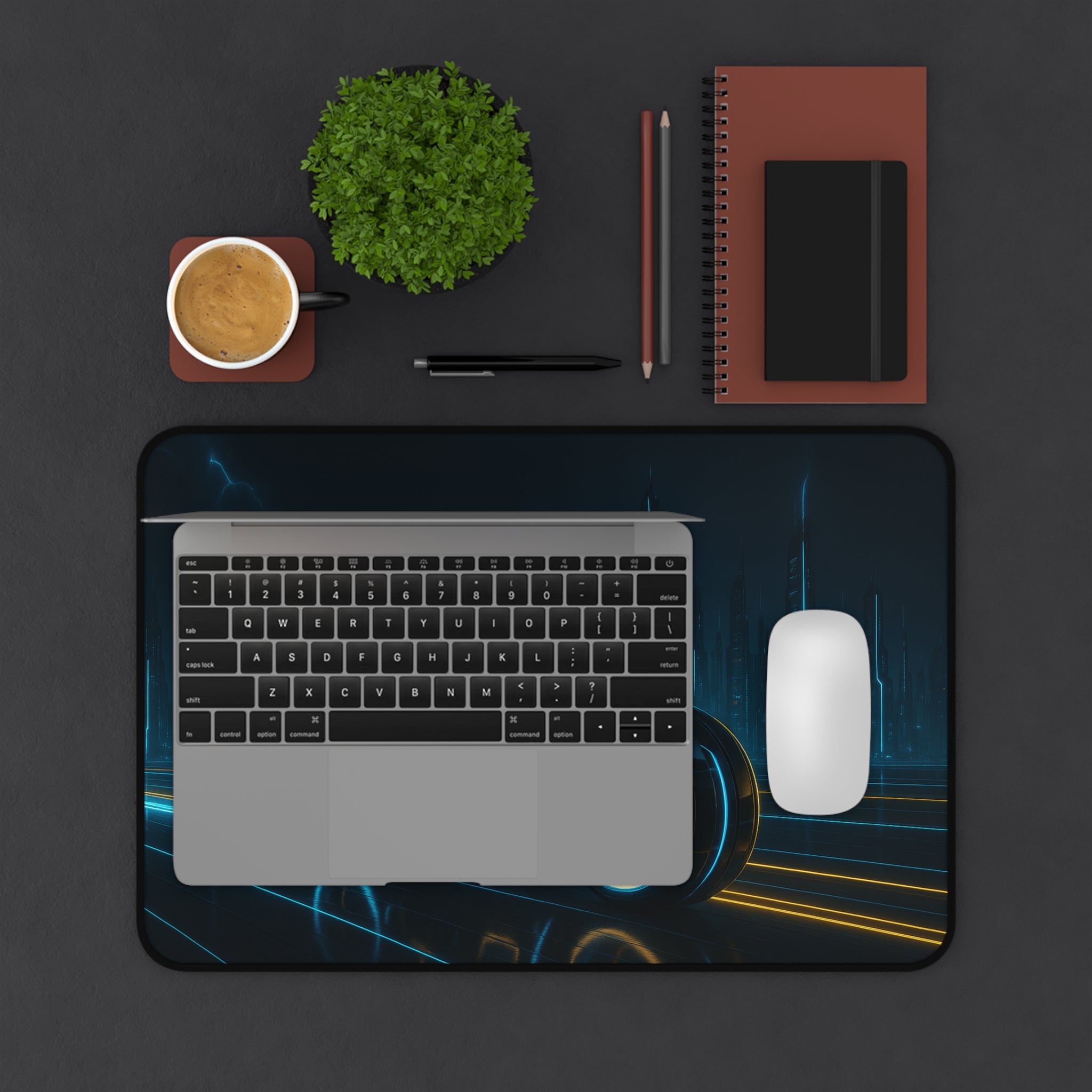 Tron Gaming Desk Pad - Tron Gaming Desk Mat - Tron Gaming Mouse Pad - Tron Legacy Style
