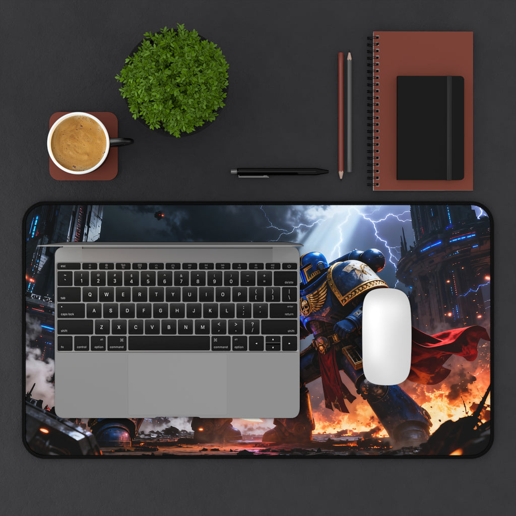 Space Marine Desk Mat, Space Warrior Mouse Pad for Work & Gaming