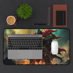 Epic Warrior Desk Mat Aethron, Non-Slip Neoprene Gaming & Work Surface with Vibrant Colors