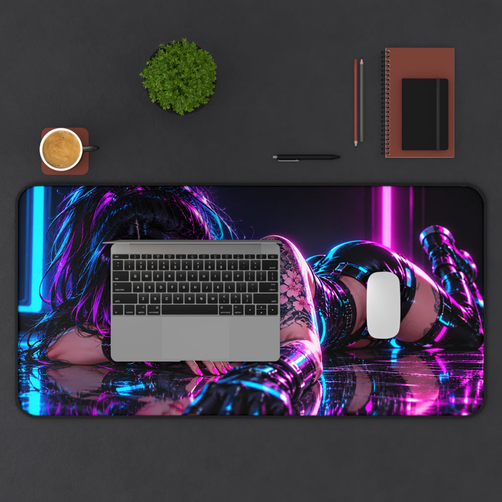 Premium Anime Waifu Desk Mat with Non-Slip Base