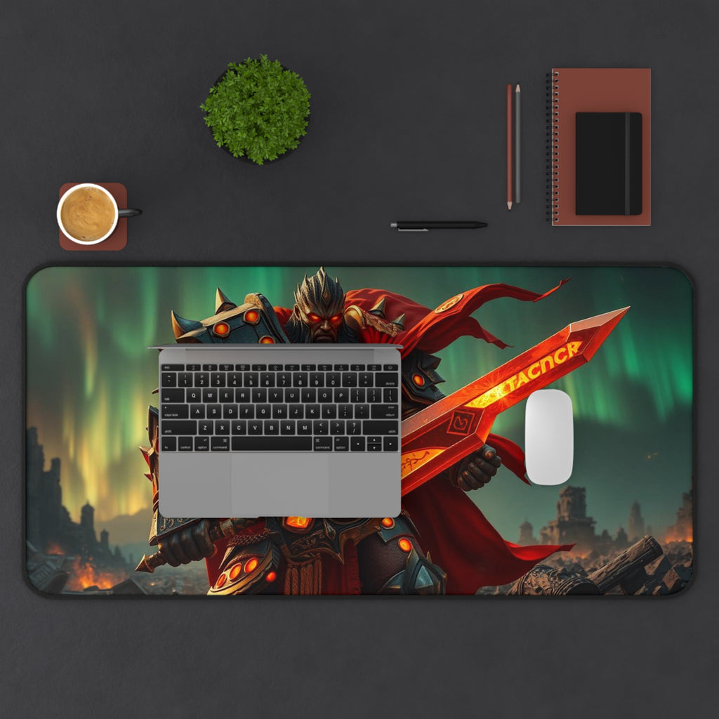 Epic Warrior Skeldr Desk Mat, Non-Slip Neoprene Gaming & Office Mouse Pad with Vibrant Print