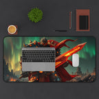 Epic Warrior Skeldr Desk Mat, Non-Slip Neoprene Gaming & Office Mouse Pad with Vibrant Print