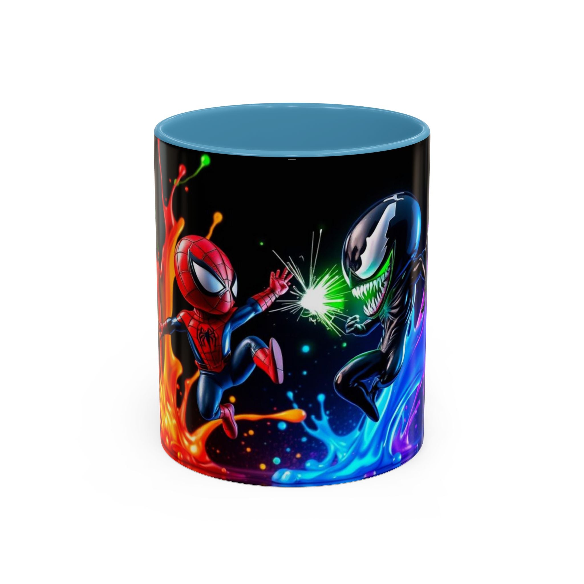 Spiderman vs Venom Mug, Colorful Ceramic Cup