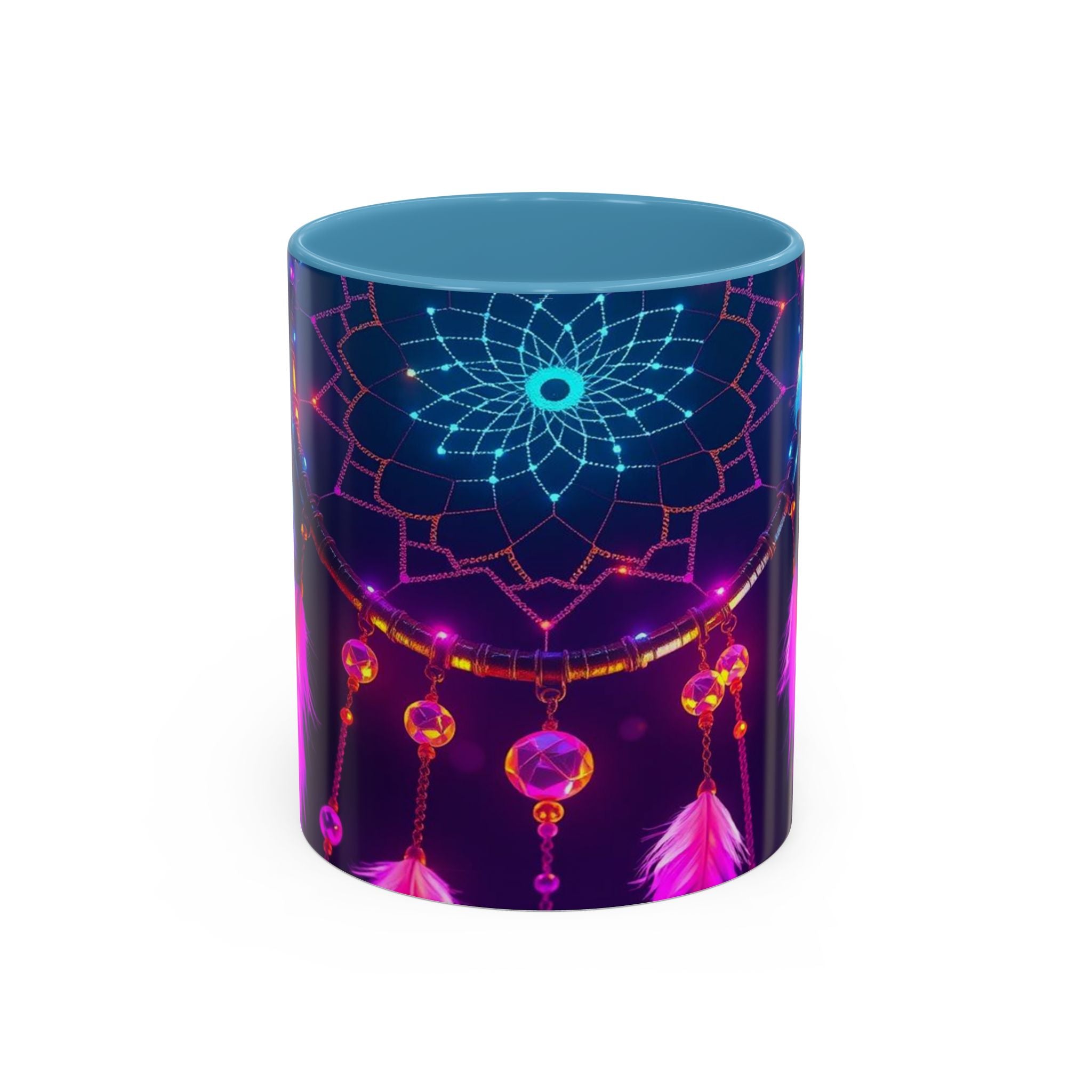Dreamcatchers Ceramic Mug, Colorful Interior, Microwave and Dishwasher Safe