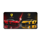 Racing Supercars Desk Mat - Ferrari vs Lamborghini Gaming Mouse Pad