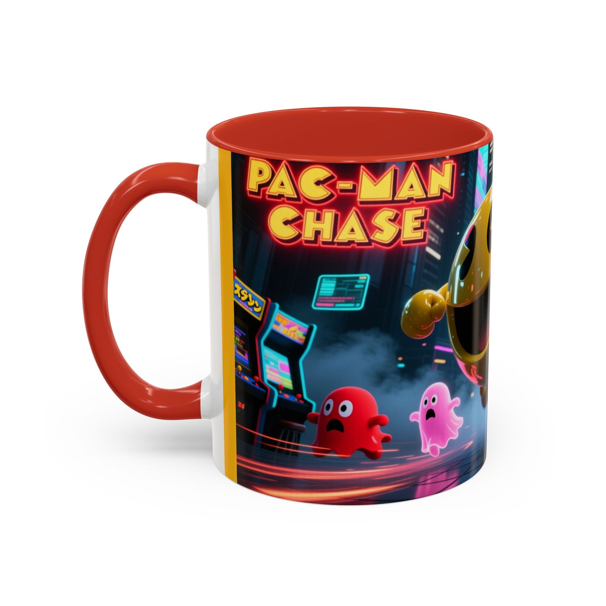 Pac-Man Mug, Colorful Ceramic Cup