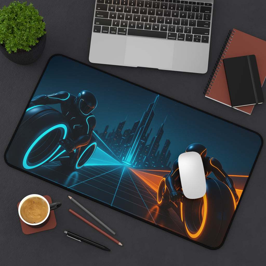 Tron Gaming Desk Mat - Tron Mouse Pad - Tron Legacy Style