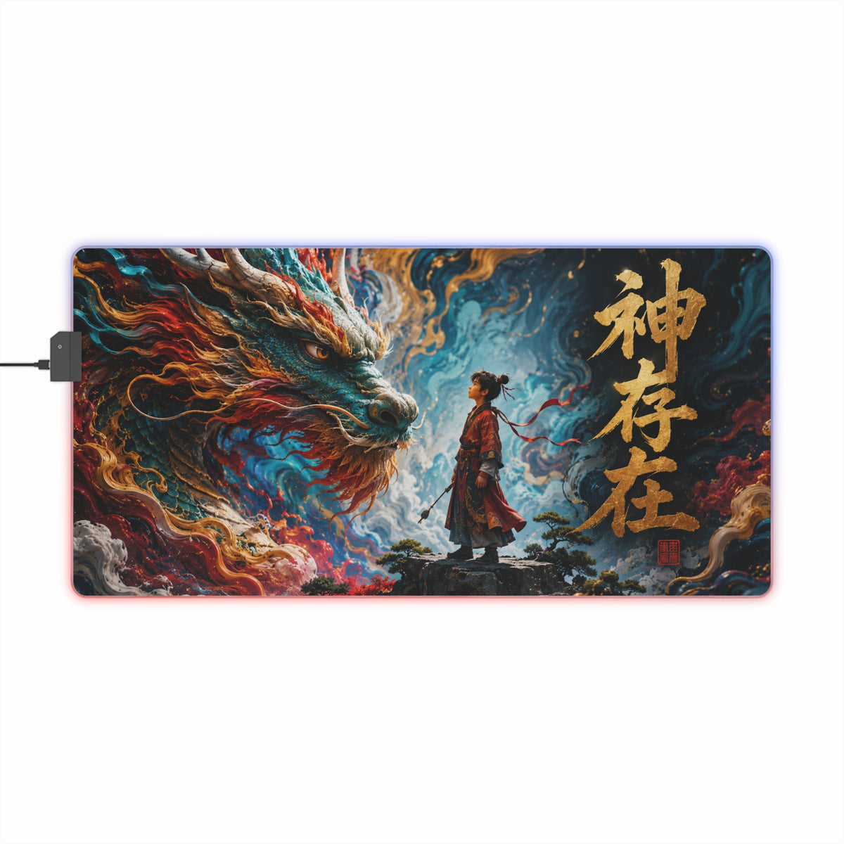 Epic Dragon RGB LED Gaming Mouse Pad