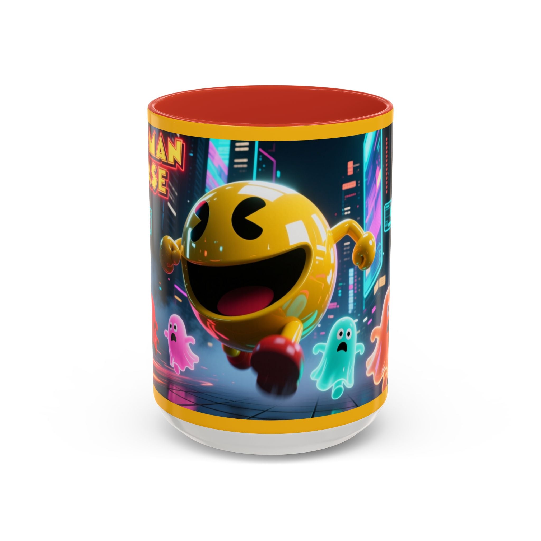 Pac-Man Mug, Colorful Ceramic Cup