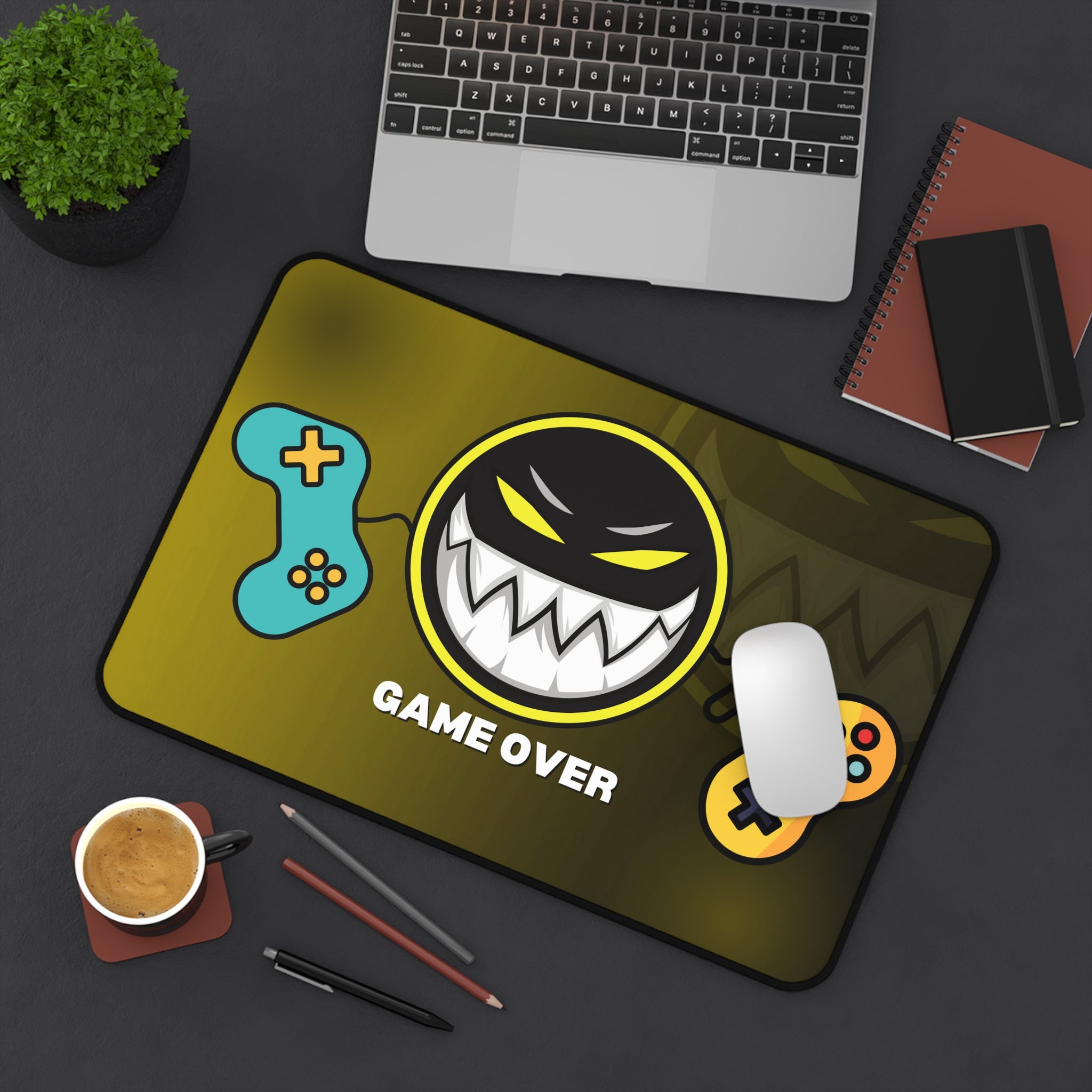 Gaming Mouse Pad - Game Over - Gamer Accessories - Gaming Desk Mat