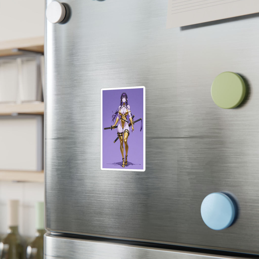 Waifu Warrior Sticker, Anime Decals, Laptop Decor,  Gift