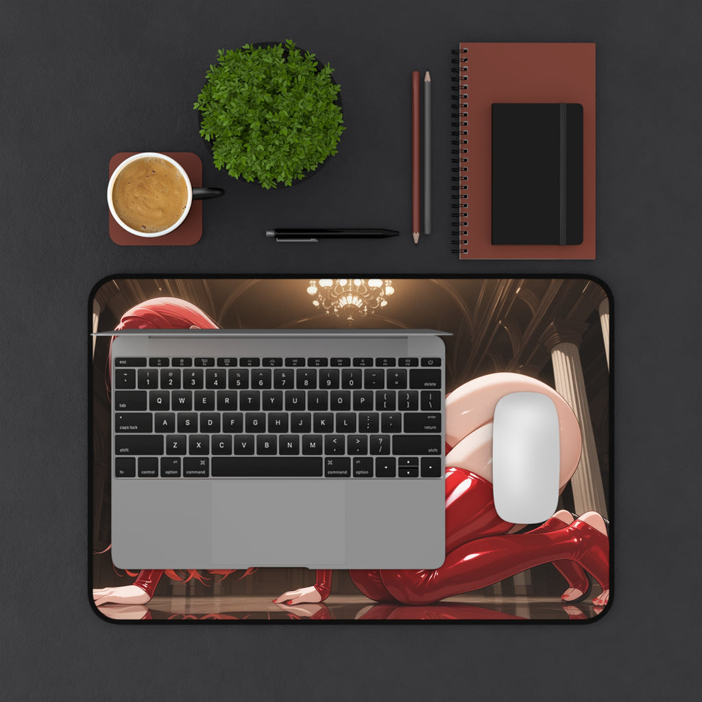 Anime Waifu Mouse Pad, Gaming Desk Mat, Desk Pad Gift for Gamers & Otaku