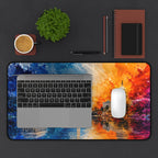 Washington D.C. Skyline Desk Mat — Colorful Capitol & Monument Mouse Pad