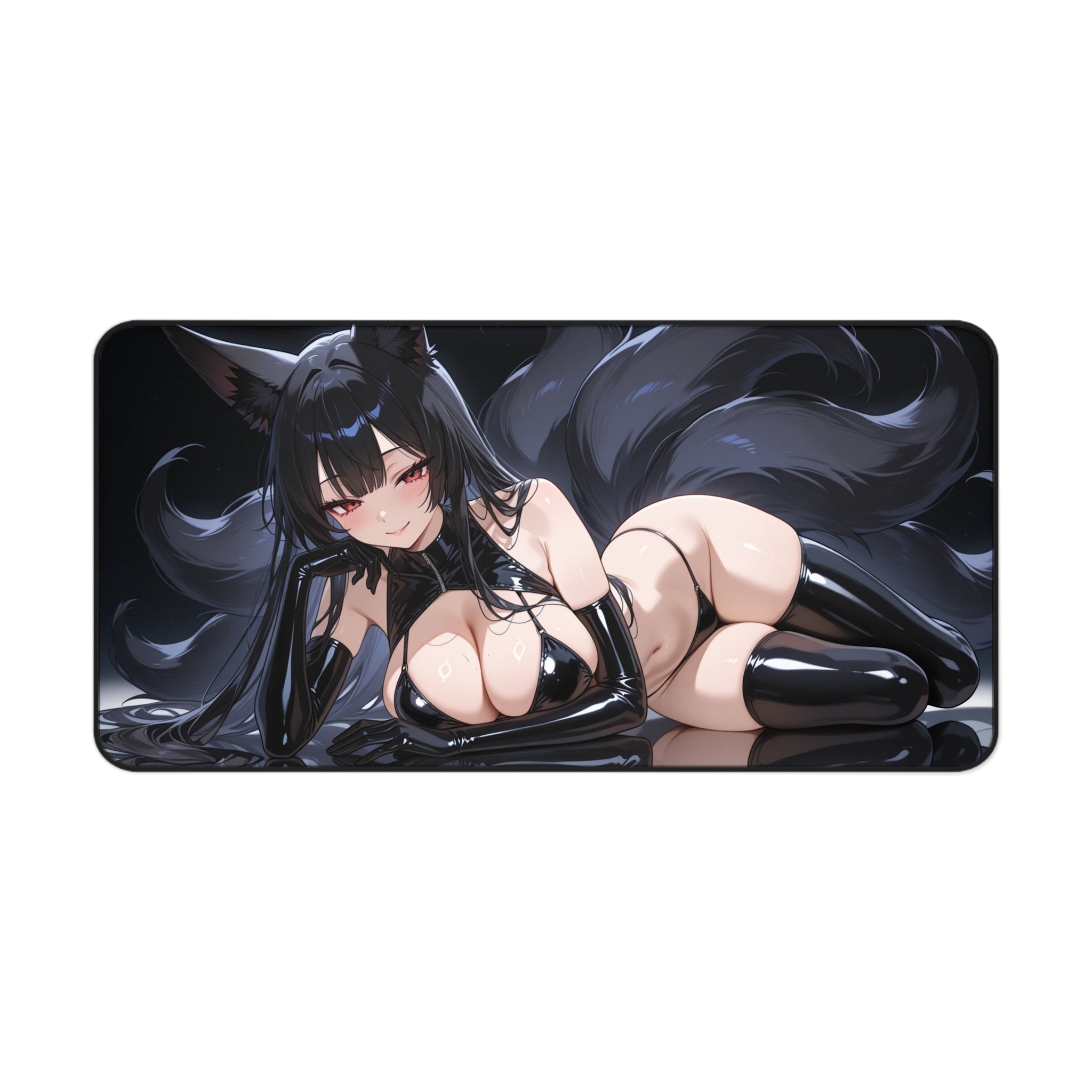 Kitsune Desk Mat, Mouse Pad with Vibrant Print for Gaming, Work & Creative Setups