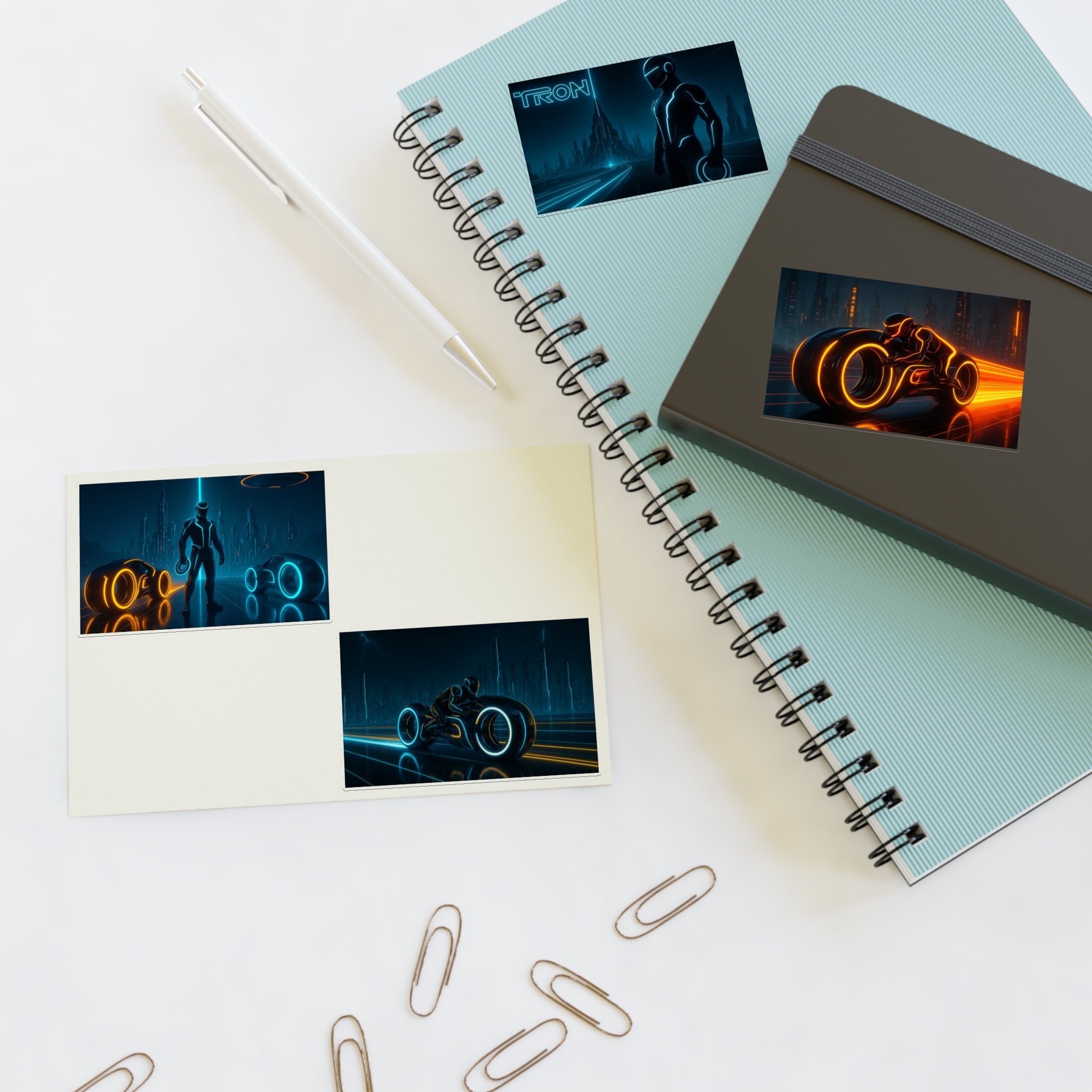 Tron Kiss-Cut Vinyl Decals, Tron Stickers