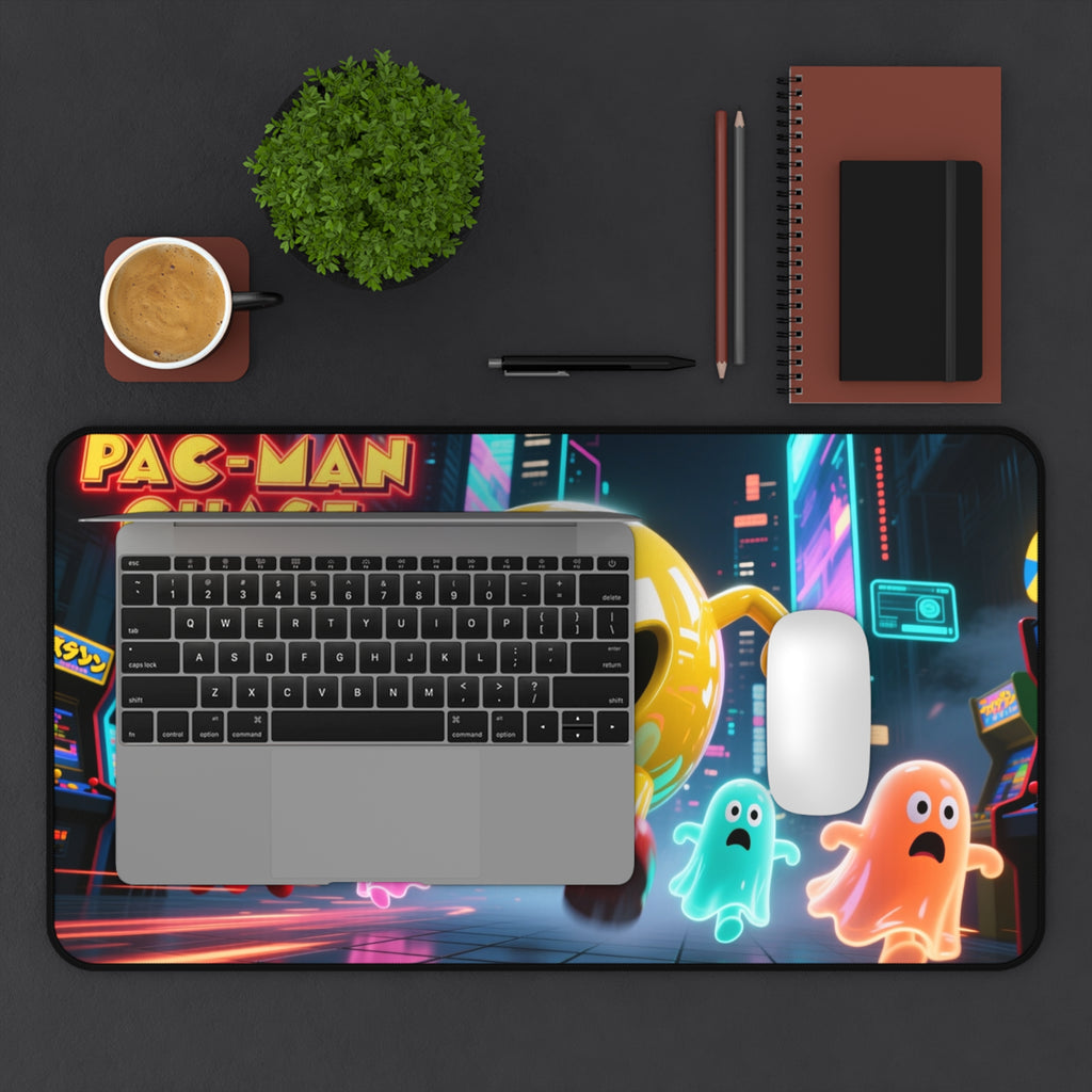 Pac-Man Desk Mat, Vibrant Gaming Mouse Pad