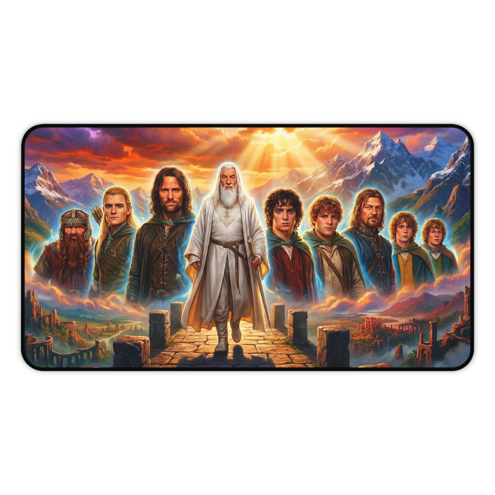 The Lord of the Rings Desk Mat, Gaming Mouse Pad with Vibrant Colors