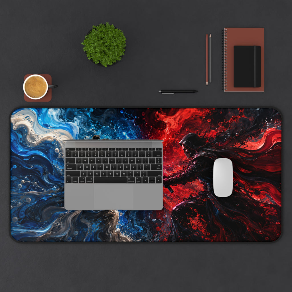 Desk Mat — Epic Lightsaber Duel Gaming Mouse Pad