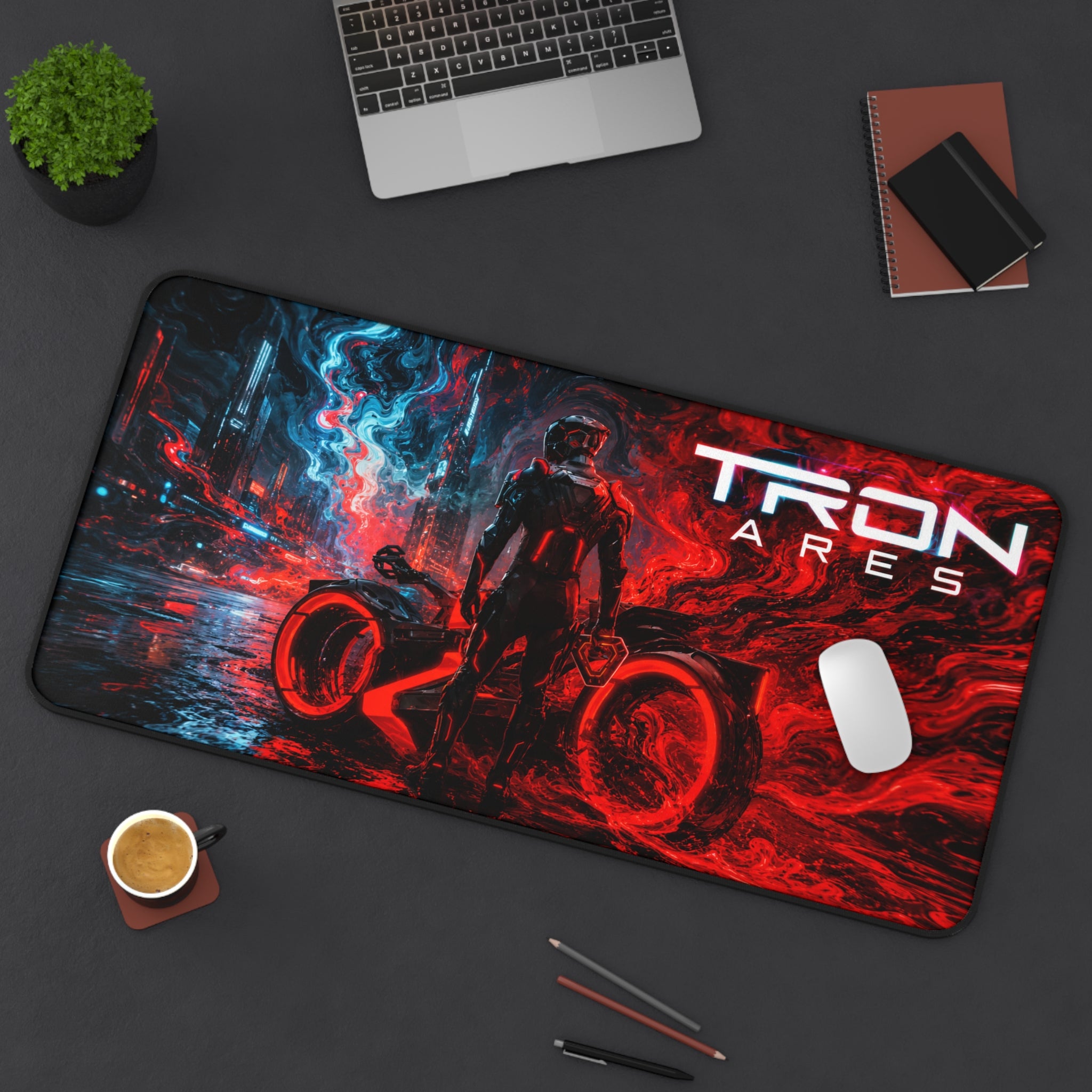 Tron Racer Desk Mat - Tron Ares-Inspired Mouse Pad