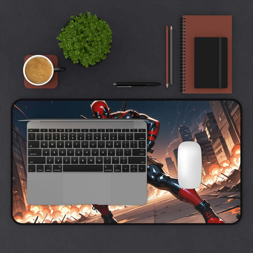 Deadpool Desk Mat, Gaming Mouse Pad, Superhero Playmat with Vibrant Print