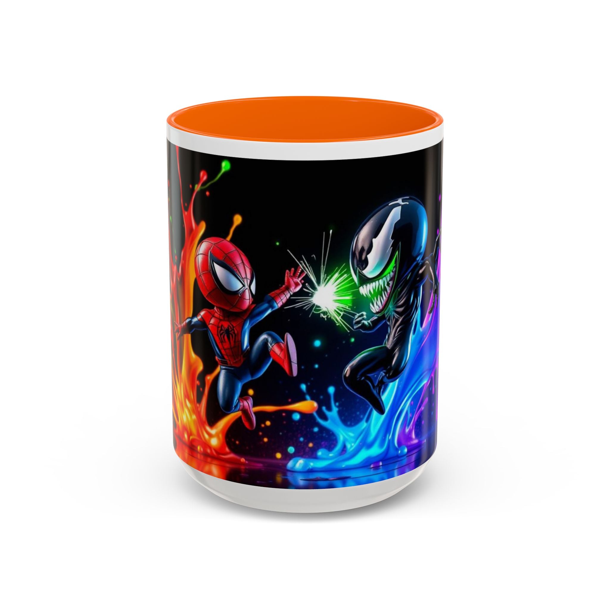 Spiderman vs Venom Mug, Colorful Ceramic Cup