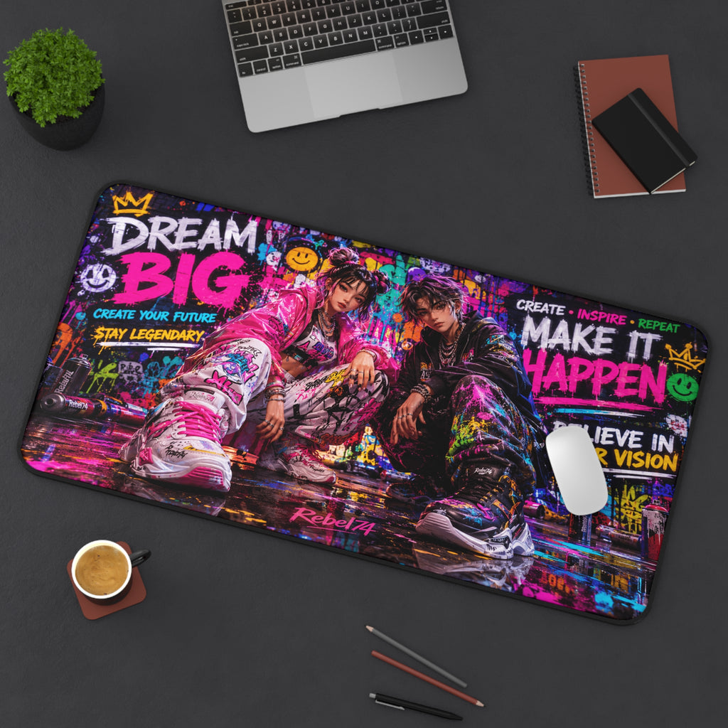 Dream Big Desk Mat — Motivational Urban Mousepad