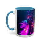 Dreamcatchers Ceramic Mug, Colorful Interior, Microwave and Dishwasher Safe