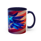 Patriotic Eagle & Flag Coffee Mug, American Coffee Tea Cup, American Kitchen Decor