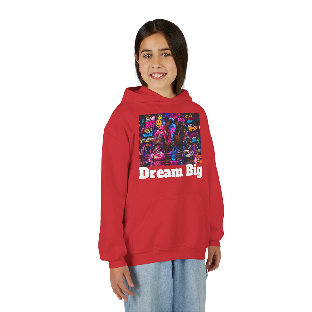 Dream Big Youth Hoodie — Colorful Inspirational Graphic Sweatshirt