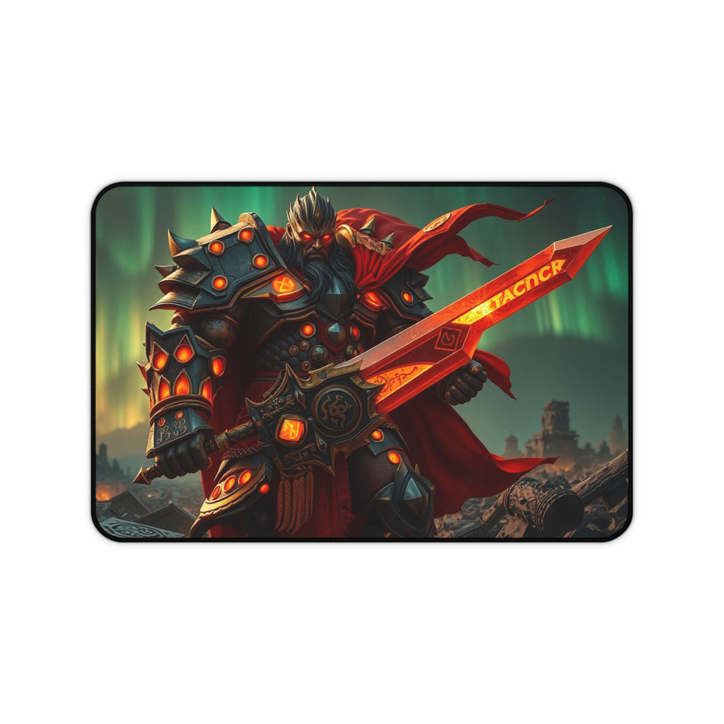 Epic Warrior Skeldr Desk Mat, Non-Slip Neoprene Gaming & Office Mouse Pad with Vibrant Print