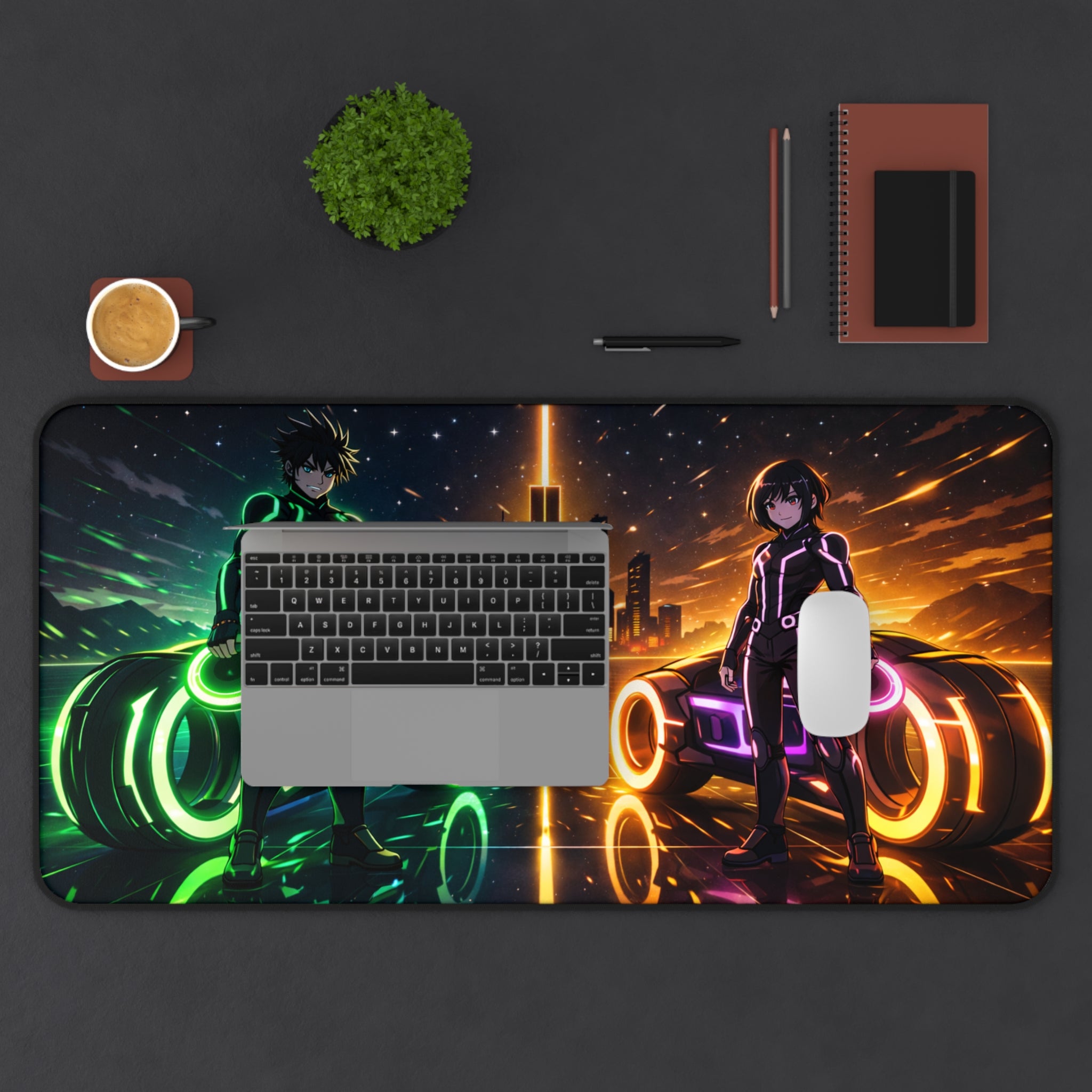 Tron Anime Desk Mat - Tron Gaming Mouse Pad