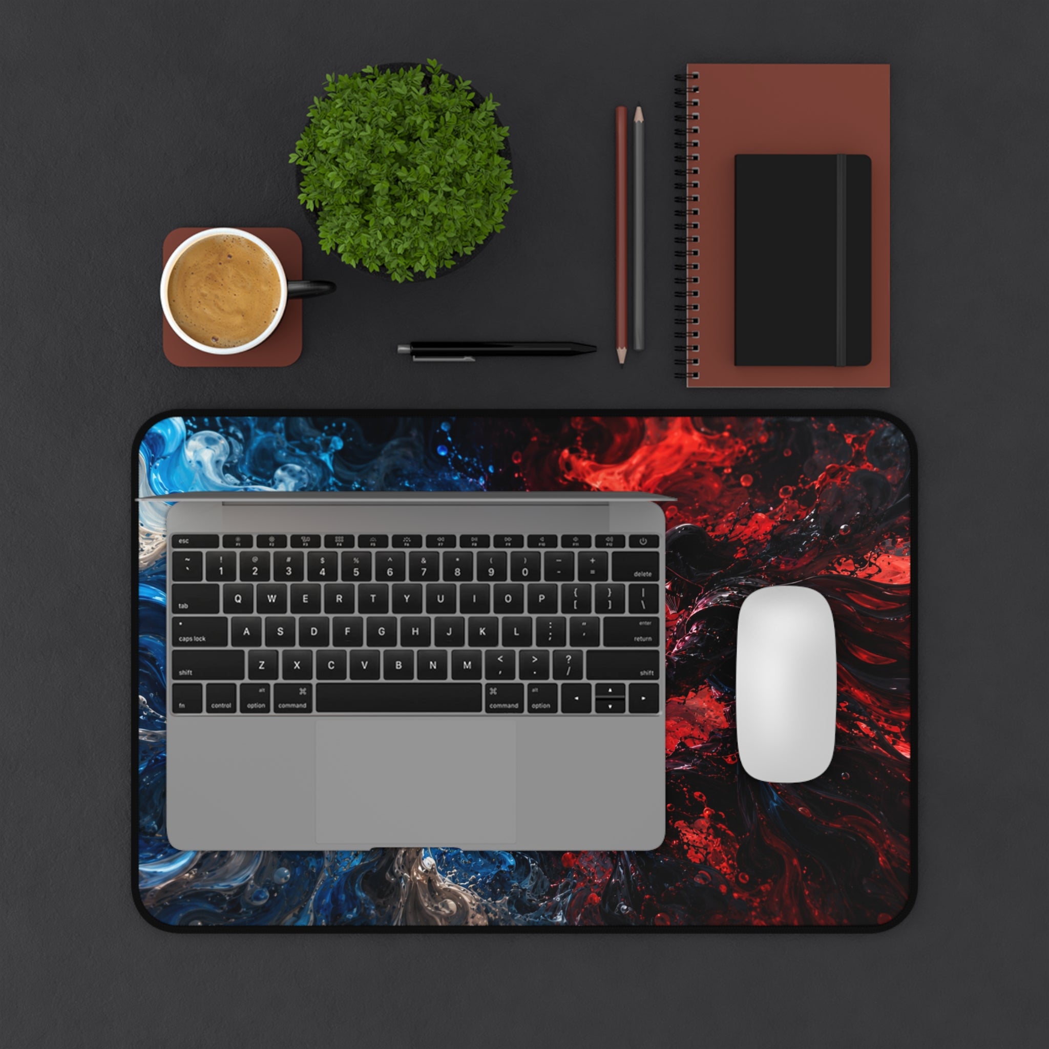 Desk Mat — Epic Lightsaber Duel Gaming Mouse Pad
