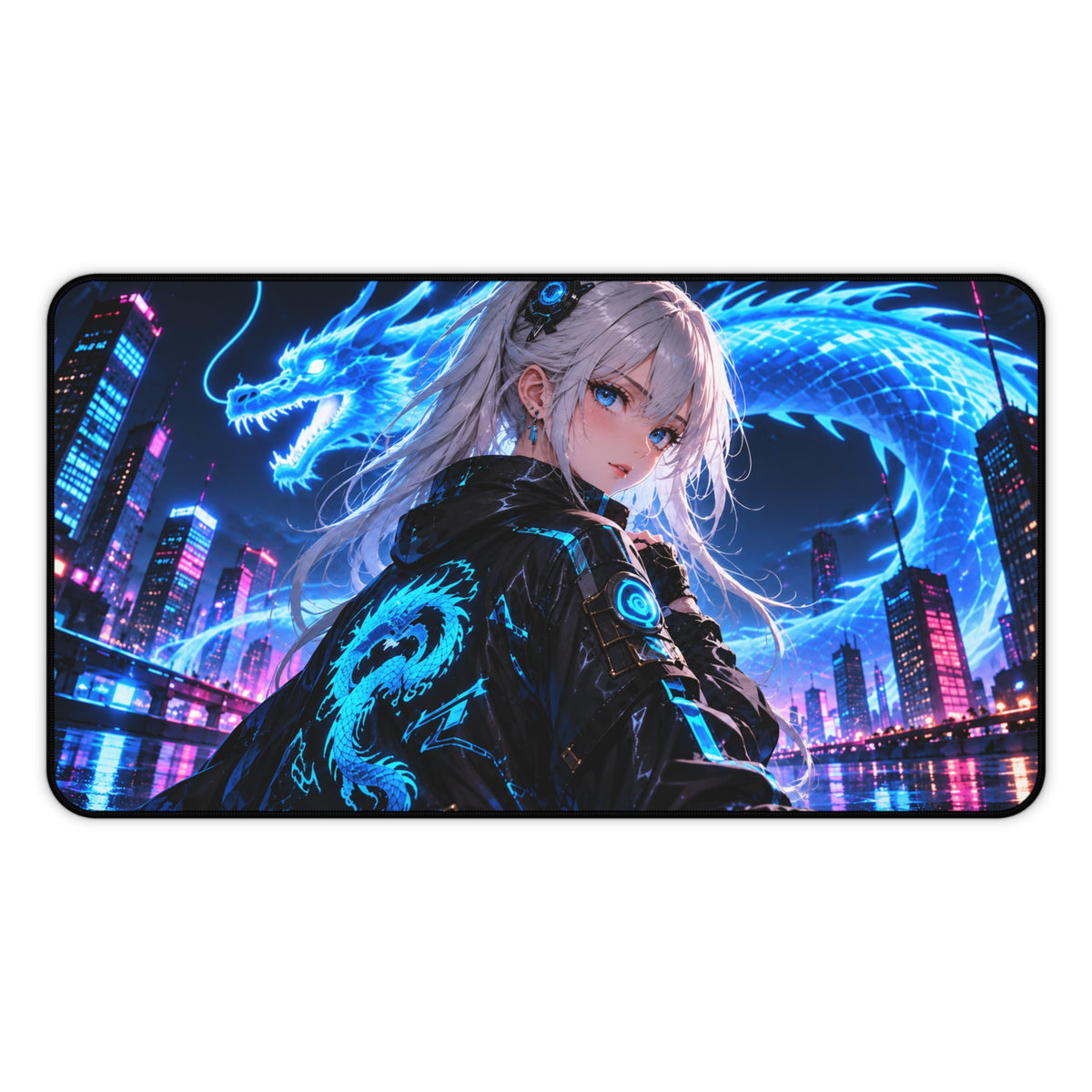 Non-Slip Anime Waifu Desk Pad & Mouse Pad