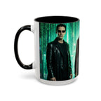 The Matrix Mug , Vibrant Ceramic Cup with Colorful Interior